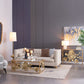 A&B Home 14" x 18" Bundle of 11 White Marble Dice Base With Gold Accent and Drum-Shaped Shade