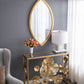 A&B Home 14" x 18" Bundle of 11 White Marble Dice Base With Gold Accent and Drum-Shaped Shade