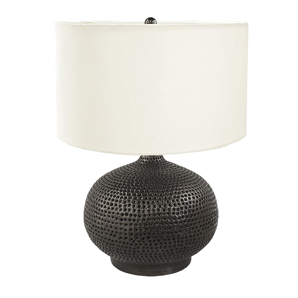 A&B Home 14" x 20" Bundle of 12 Gray and White Round Table Lamp