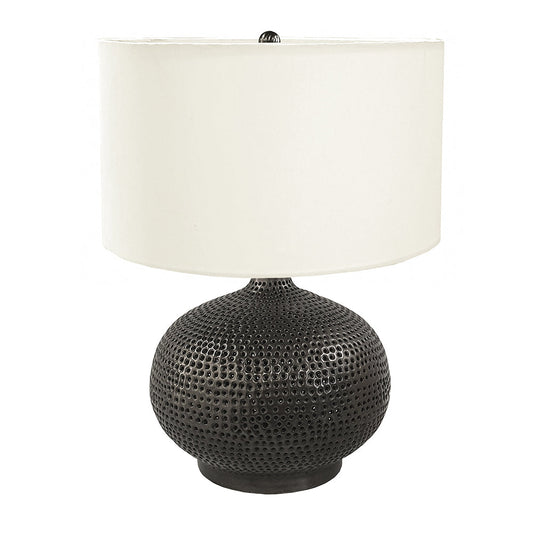 A&B Home 14" x 20" Bundle of 12 Gray and White Round Table Lamp
