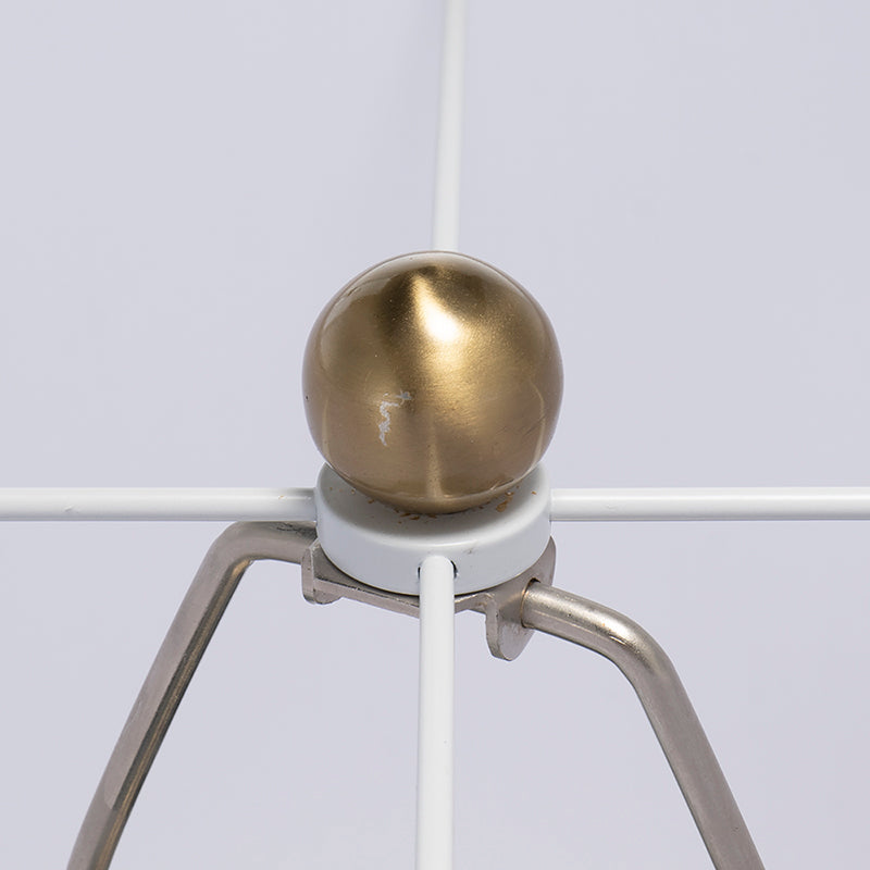 A&B Home 14" x 22" Bundle of 11 White and Gold Table Lamp with Drum-Shape Shade and Two Tassel Accents