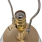 A&B Home 14" x 22" Bundle of 11 White and Gold Table Lamp with Drum-Shape Shade and Two Tassel Accents