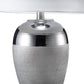 A&B Home 14" x 24" Bundle of 16 Silver Ceramic Base With White Tapered Drum Shade