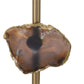 A&B Home 14" x 25" Bundle of 12 Gold Table Lamp with Agate Slice and White Drum Shade