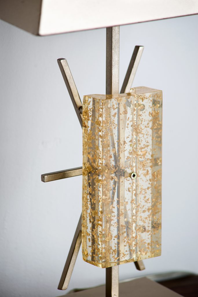 A&B Home 14" x 26" Bundle of 11 Modern Chic Champagne Table Lamp