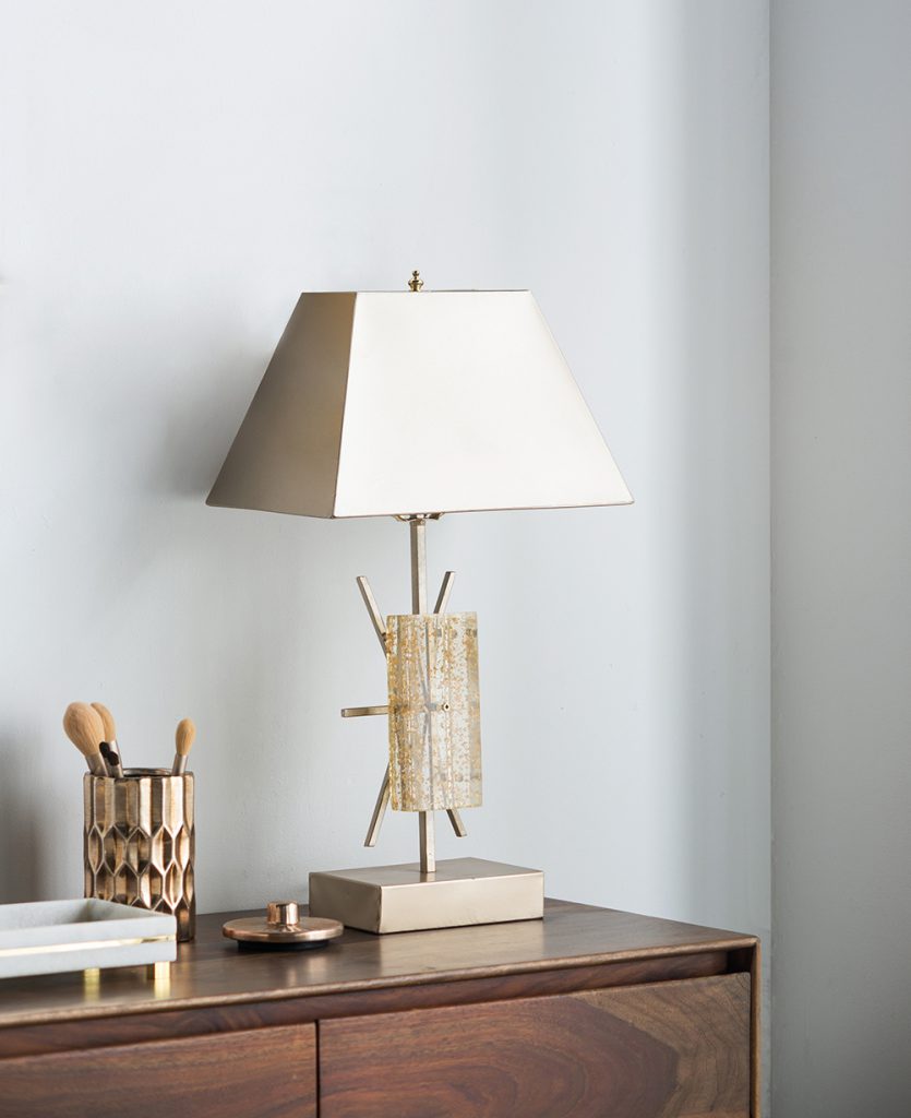 A&B Home 14" x 26" Bundle of 11 Modern Chic Champagne Table Lamp