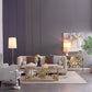 A&B Home 14" x 26" Bundle of 12 Amber Glass Table Lamp With White Drum-Shaped Shade