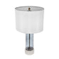 A&B Home 14" x 26" Bundle of 13 White Marble Base With Gray Cylindrical Body and White Drum-Shaped Shade