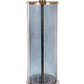 A&B Home 14" x 26" Bundle of 13 White Marble Base With Gray Cylindrical Body and White Drum-Shaped Shade
