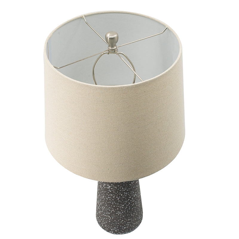 A&B Home 14" x 26" Bundle of 20 Black Speckled Cone Table Lamp With Beige Drum Shade