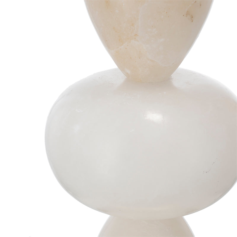 A&B Home 14" x 26" Bundle of 8 White and Gold Three Tiered Round Table Lamp with Drum Shade