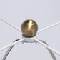 A&B Home 14" x 26" Bundle of 8 White and Gold Three Tiered Round Table Lamp with Drum Shade