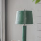 A&B Home 14" x 27" Bundle of 15 Green Crocodile Textured Faux Leather Table Lamp