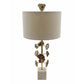 A&B Home 14" x 28" Bundle of 10 Brass & Agate Table Lamp With Shade