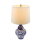 A&B Home 14" x 28" Bundle of 18 Blue and White Round Ceramic Vase Lamp