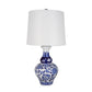 A&B Home 14" x 28" Bundle of 18 Blue and White Round Ceramic Vase Lamp