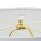 A&B Home 14" x 28" Bundle of 7 Gold Metal Table Lamp With Crystal Base