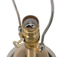 A&B Home 15" x 26" Bundle of 10 Gold and White Cylinder Table Lamp with Drum-Shape Shade