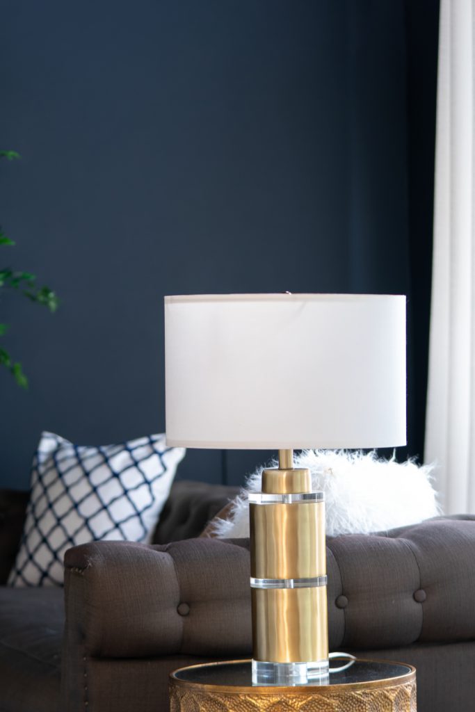 A&B Home 15" x 26" Bundle of 10 Gold and White Cylinder Table Lamp with Drum-Shape Shade