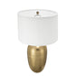 A&B Home 15" x 26" Bundle of 11 Round Gold Base Table Lamp With White Drum-Shaped Shade