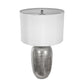 A&B Home 15" x 26" Bundle of 11 Round Silver Base Table Lamp With White Drum-Shaped Shade