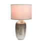 A&B Home 15" x 26" Bundle of 11 Round Silver Base Table Lamp With White Drum-Shaped Shade