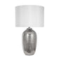 A&B Home 15" x 26" Bundle of 11 Round Silver Base Table Lamp With White Drum-Shaped Shade