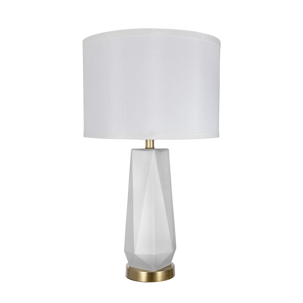 A&B Home 15" x 26" Bundle of 11 White Drum-Shaped Table Lamp