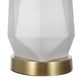 A&B Home 15" x 26" Bundle of 11 White Drum-Shaped Table Lamp