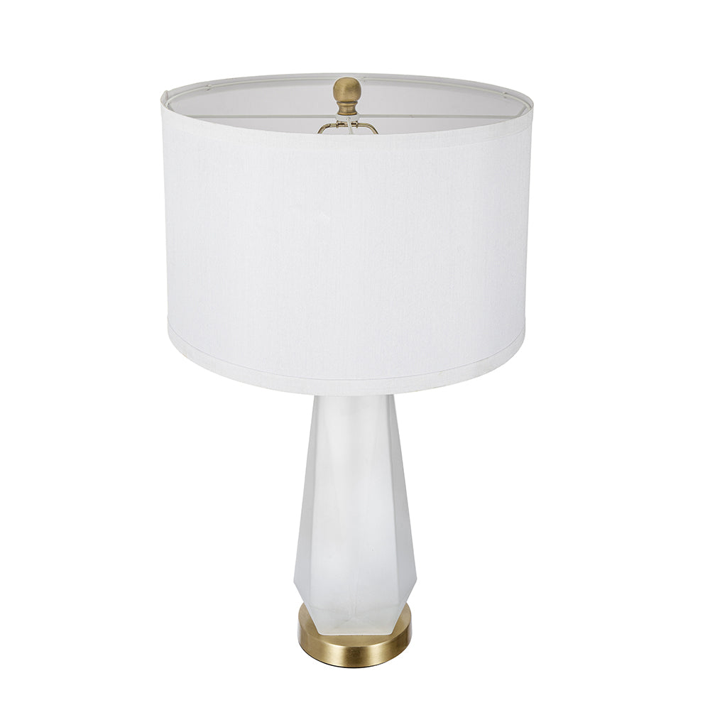 A&B Home 15" x 26" Bundle of 11 White Drum-Shaped Table Lamp
