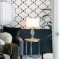 A&B Home 15" x 26" Bundle of 12 Black and White Marble Base With Gold Accent and Rectangular White Shade