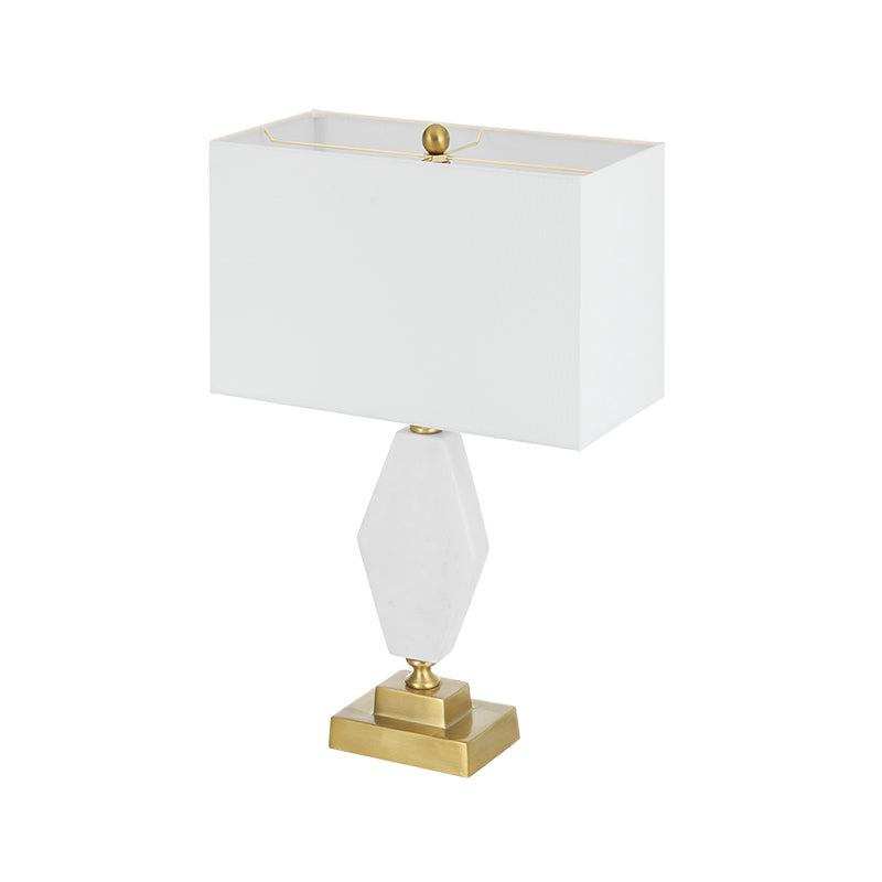 A&B Home 15" x 26" Bundle of 12 Brass Base Table Lamp With Rectangular White Shade