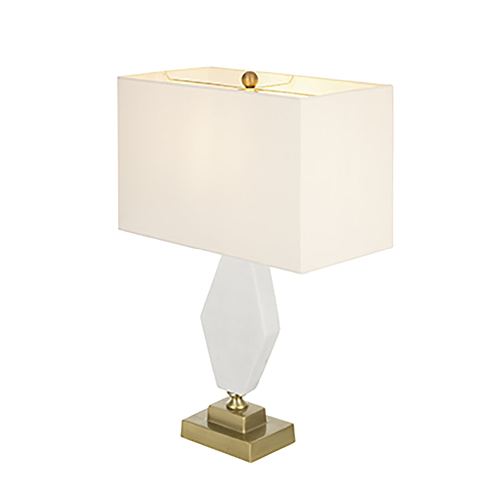 A&B Home 15" x 26" Bundle of 12 Brass Base Table Lamp With Rectangular White Shade