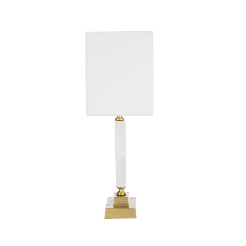 A&B Home 15" x 26" Bundle of 12 Brass Base Table Lamp With Rectangular White Shade