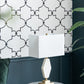 A&B Home 15" x 26" Bundle of 12 Brass Base Table Lamp With Rectangular White Shade
