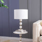 A&B Home 15" x 26" Bundle of 12 Gold and White Marble Base Table Lamp With White Drum-Shaped Shade