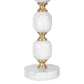 A&B Home 15" x 26" Bundle of 12 Gold and White Marble Base Table Lamp With White Drum-Shaped Shade