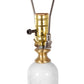 A&B Home 15" x 26" Bundle of 12 Gold and White Marble Base Table Lamp With White Drum-Shaped Shade
