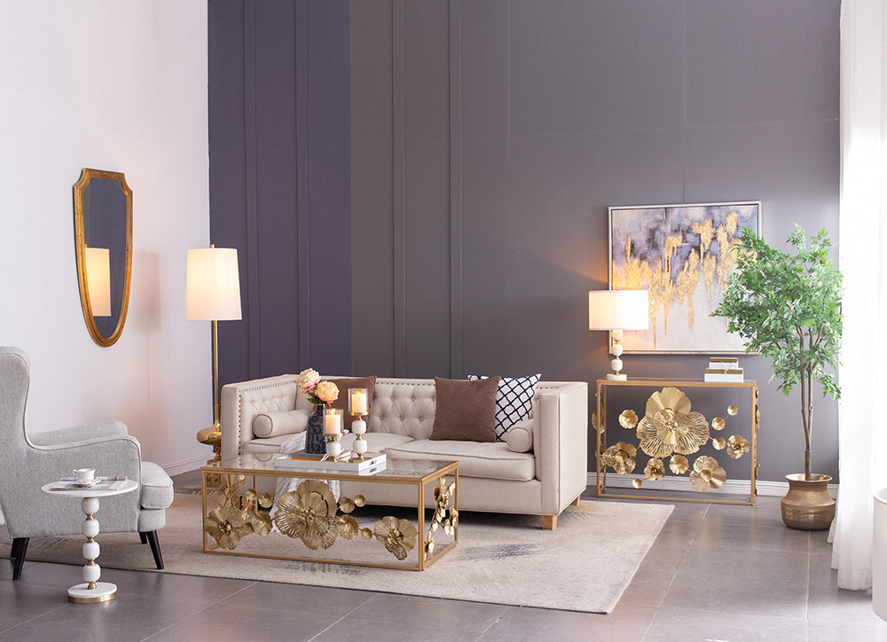 A&B Home 15" x 26" Bundle of 12 Gold and White Marble Base Table Lamp With White Drum-Shaped Shade
