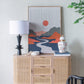 A&B Home 15" x 27" Bundle of 12 Black Table Lamp with Two Varying Disc Accents and White Drum-Shaped Shade