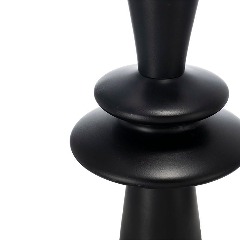 A&B Home 15" x 27" Bundle of 12 Black Table Lamp with Two Varying Disc Accents and White Drum-Shaped Shade