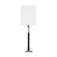 A&B Home 15" x 27" Bundle of 12 Black and Gold Geometric Base With White Rectangular Shade