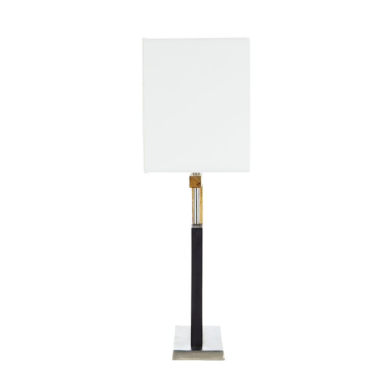 A&B Home 15" x 27" Bundle of 12 Black and Gold Geometric Base With White Rectangular Shade