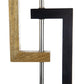 A&B Home 15" x 27" Bundle of 12 Black and Gold Geometric Base With White Rectangular Shade