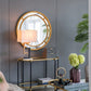 A&B Home 15" x 27" Bundle of 12 Black and Gold Geometric Base With White Rectangular Shade