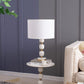 A&B Home 15" x 27" Bundle of 12 Gold and White Marble Base Table Lamp With White Drum-Shaped Shade