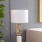 A&B Home 15" x 28" Bundle of 10 Agate and Gold Table Lamp With Drum-Shaped Shade