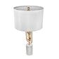 A&B Home 15" x 28" Bundle of 10 Agate and Gold Table Lamp With Drum-Shaped Shade