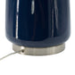 A&B Home 15" x 28" Bundle of 10 Blue Bottle Ceramic Table Lamp With White Drum Shade