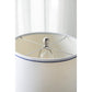 A&B Home 15" x 28" Bundle of 10 Blue Bottle Ceramic Table Lamp With White Drum Shade